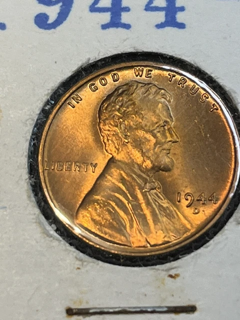 1944 D Lincoln Wheat Cent Bronze Penny Gem Bu Uncirculated