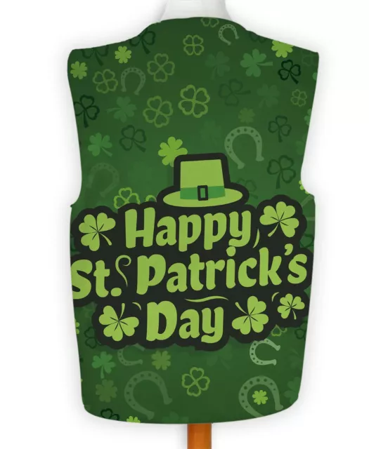 Happy St Patricks Day Lucky Hat Design Fancy Dress Waistcoat