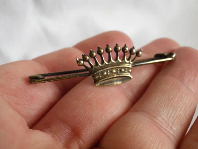 Broche Florale Ancienne En Argent Massif 925 - Modèle Ouvragé A4 - Très Bon État