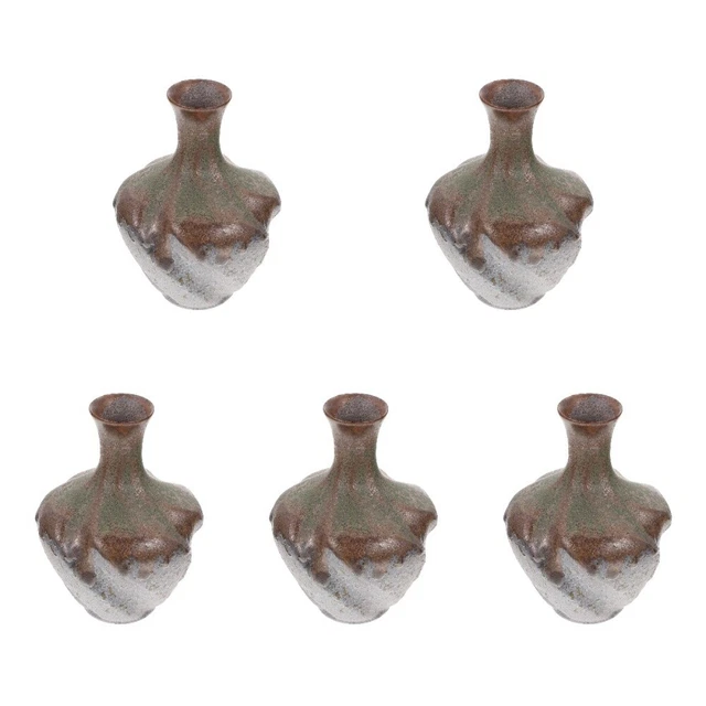 Vaso da Scrivania in Metallo a Forma Conica, Decorazione