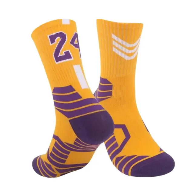 Kobe Bryant #24  Men's Crew Socks - Lakers