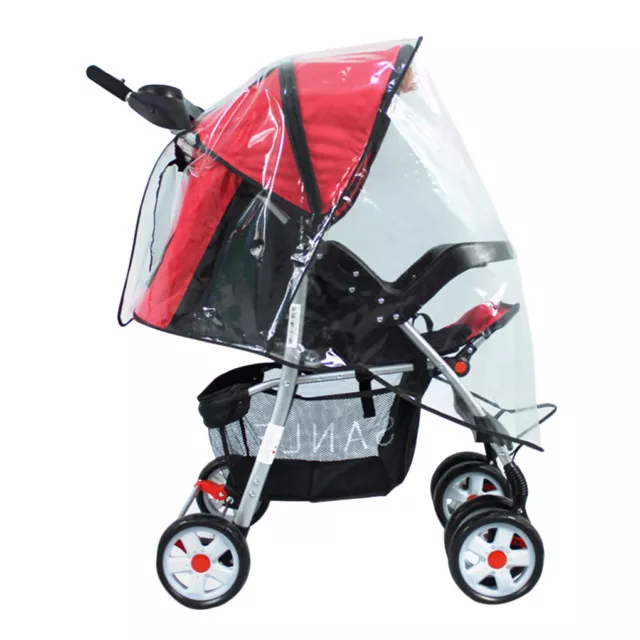 Rain Cover Child Windproof Waterproof Pushchair Pram Transparent Weather