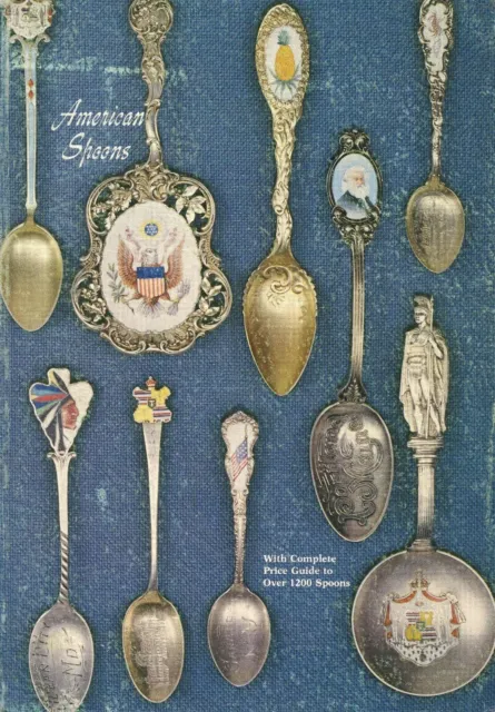 1,200 ea. Antique Silver Souvenir Historical Spoons / Illustrated Book