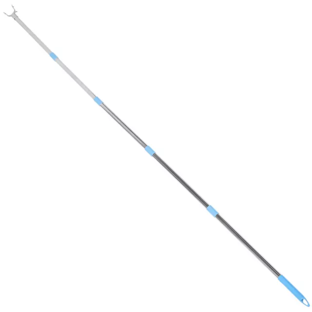 Stainless Steel Long Reach Pole with Hook for Clothes and Closet