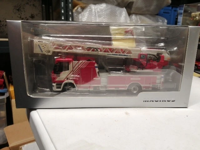CPI4 Camion POMPIER 1/43 Hachette Autoscala Iveco Magirus DLA(K) Grande Echelle