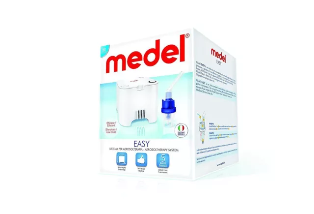 Medel Easy Aerosolterapia compressore con 6 accessori