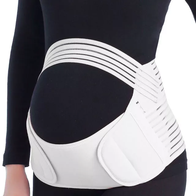 Pregnant Belly Band Adjustable Fit Seamlessly Pain Relief Wrap Supporter Solid