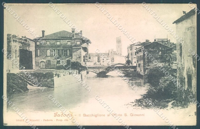 Padova Città Bacchiglione Ponte San Giovanni cartolina JK1939