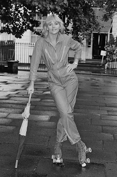 Swedish Actress Britt Ekland Posed Wearing A Jumpsuit 1980 OLD PHOTO 1