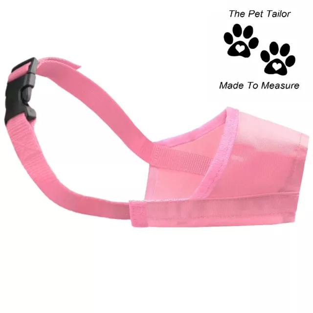 Extra Grande Bozal de Perro XL Rosa Nylon Entrenamiento Ayuda Anti Bite Ladridos