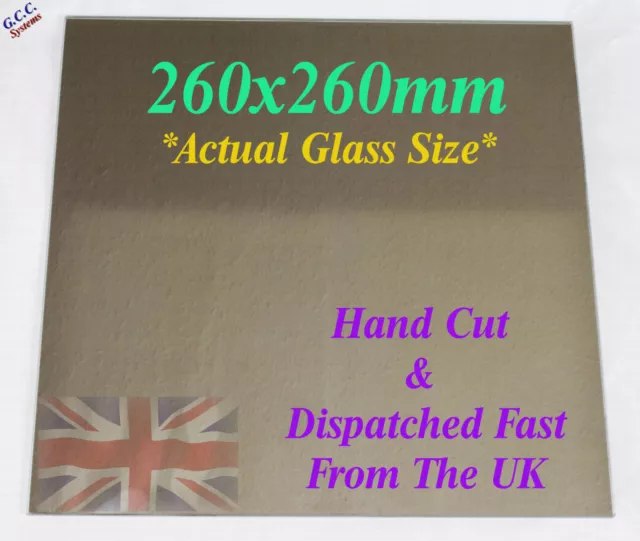 260 x 260mm Mirror Glass Plate For Heated 3D Printer Bed Geeetech ANet Prusa