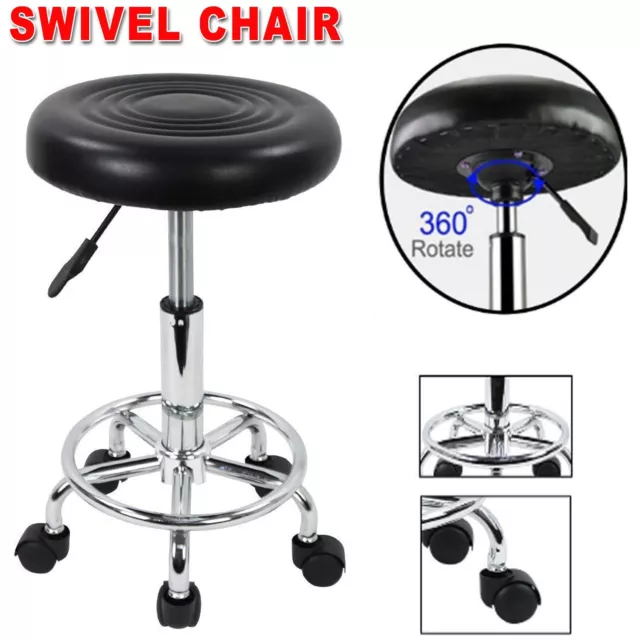 Salon Stool Hairdressing Chair PU Barber Equipment Beauty Swivel Hydraulic Lift