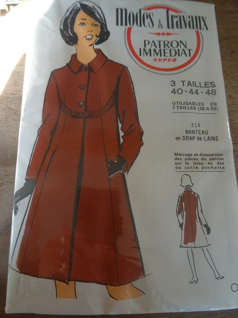 Patron De Couture Vintage Modes Et Travaux N°810 - Made In France