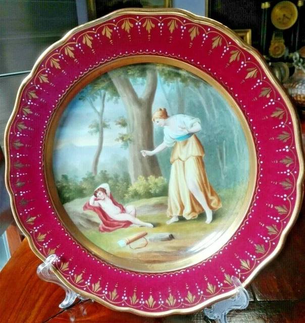 Meissen Splendido, Raro,  Originale  Piatto " Neoclassico "  Fine 700 Primi 800