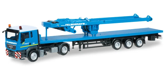Camion MAN TGX 4x2 Herpa Avec Remorque 3 Essieux Scheufler – 1/87 – Neuf
