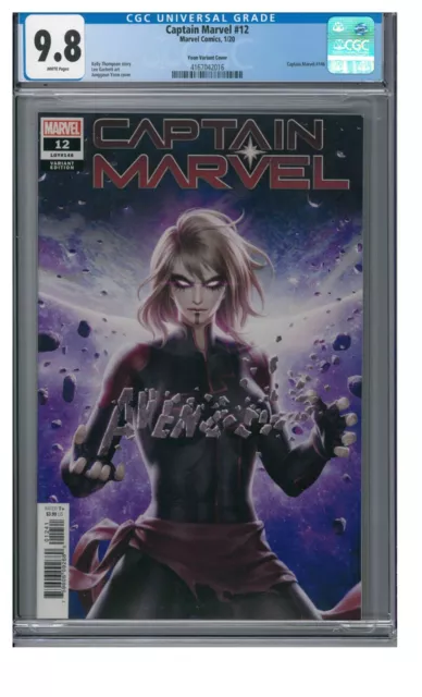 Captain Marvel #12 (2020) Yoon Variant Cover CGC 9.8 White Pages DE408