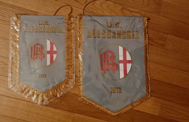 Lotto Gagliardetti Alessandria Set Pennants Fanion Wimpel Maglia Collezione