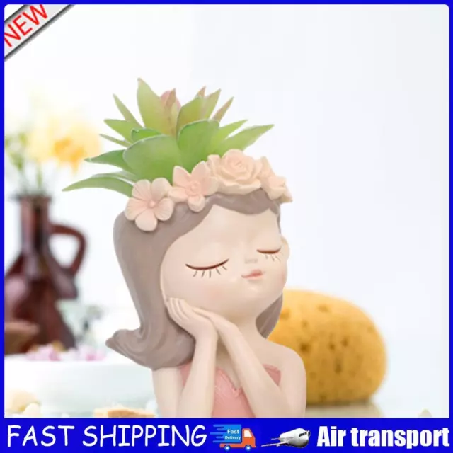 Silicone Vase Mold DIY Cute Girl Epoxy Mold for Home Decoration (C16) AU