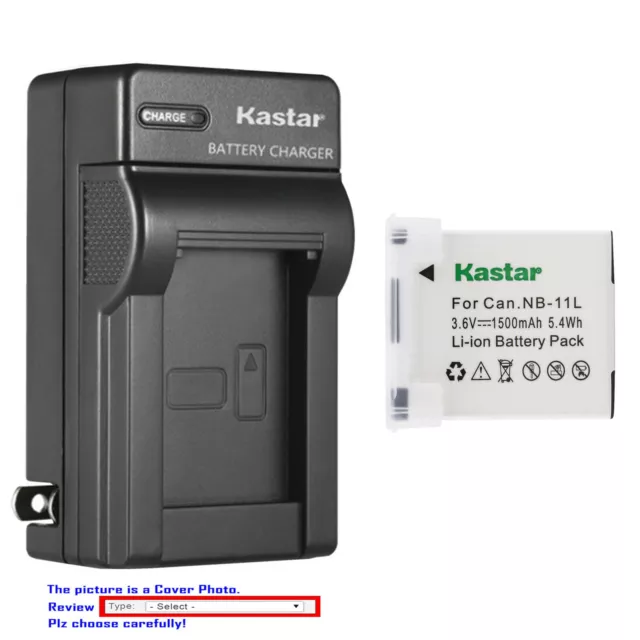 Kastar Battery Wall Charger for Canon NB-11L NB-11LH Canon ELPH 130 IS ELPH 135