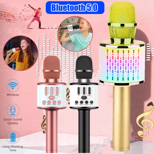 Bluetooth Mikrofon Karaoke Mikrophon Kinder Handmikrofon Party Karaoke Mikrophon