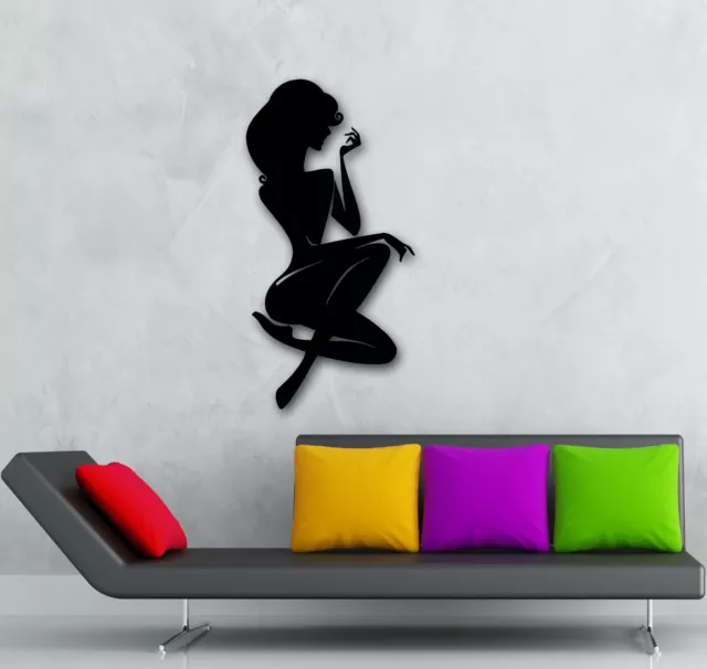 Wall Stickers Vinyl Decal Silhouette Sexy Girl With No Clothes Spa