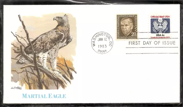 US SC # O128 Official Mail USA FDC. Fleetwood Cachet. 1