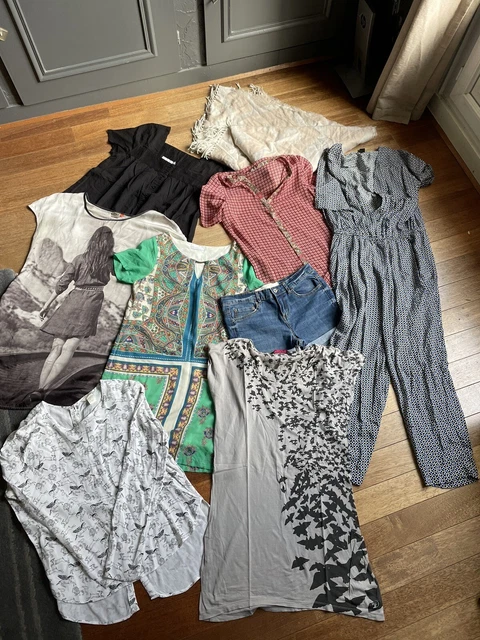 LOT DE 9 v tements femme taille M marque Zara h m EUR 26 00
