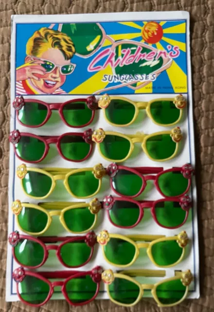 Fun Vintage Plastic Children's Glasses Google Eyes Dime Store Hong Kong
