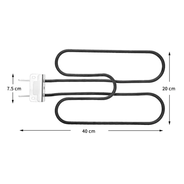 Für Weber 80342,80343,65620,Q1400,Q140 230V2200W Heizelement Oberhitze Grill D