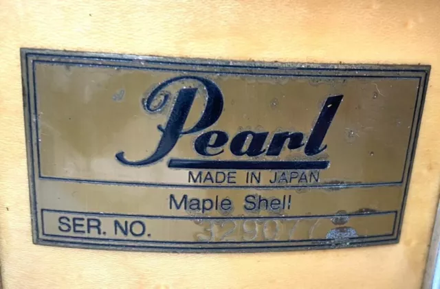 Pearl Naturel Maple Coque Caisse Tambour Superhoop 35.6cmx14cm Testeur Utilisé À 3