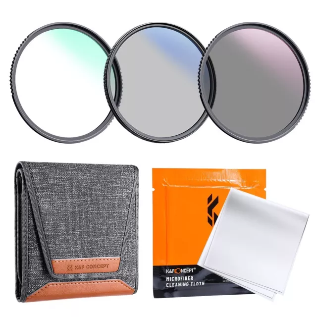 K&F Concept 77mm UV ND4 CPL Filter Kit for Canon Nikon Sony