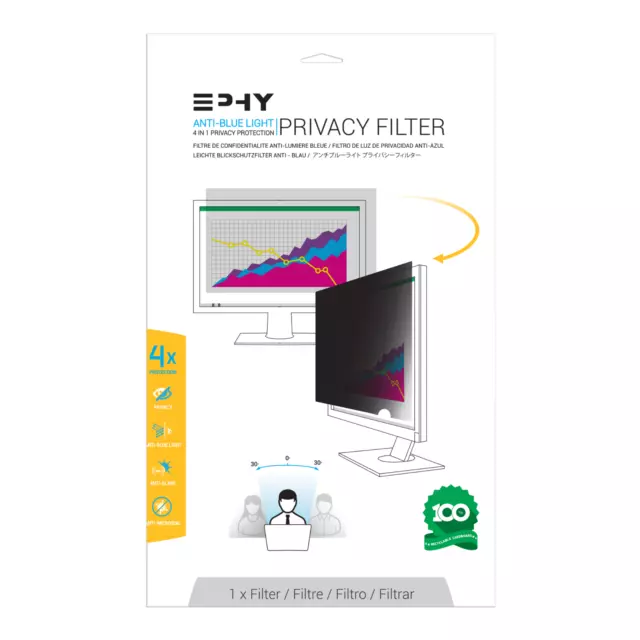 13" Inch 16:9 EPHY PRIVACY ANTI-GLARE SCREEN FILTER For Laptop - B13.3W9