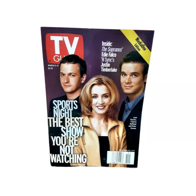 TV Guide March 2000 Sopranos Edie Falco Timberlake New Hampshire No Label