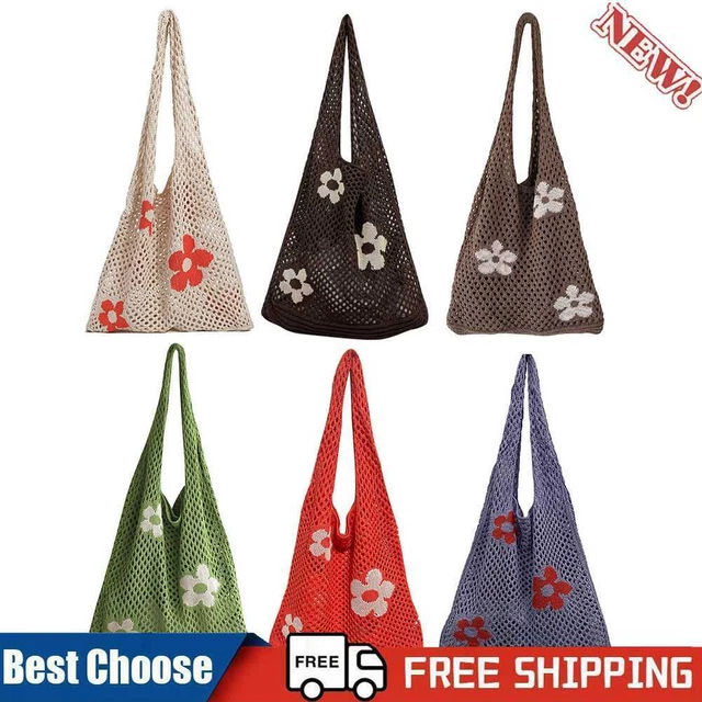 Borsa a rete portatile per lo shopping in rete fiori conservazione frutta verdura borsa ecologica