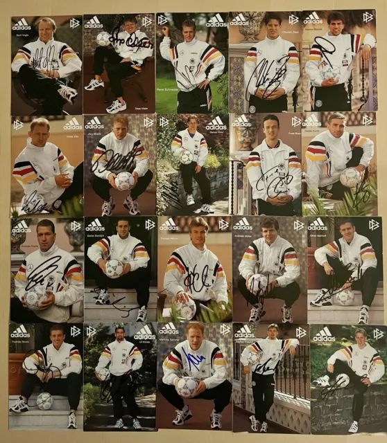 DFB 20 Original Signierte AK EM96 Sammer Möller Bierhoff BVB09 FC Bayern Euro 96