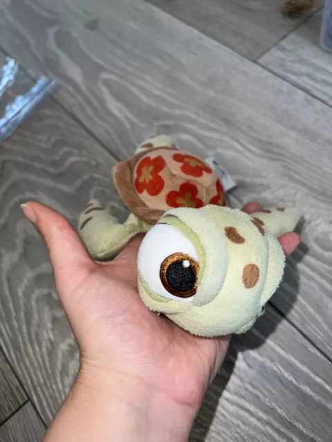 Squirt The Turtle Plush Soft Toy. Finding Nemo. Disney Pixar. Disney Store. 8"