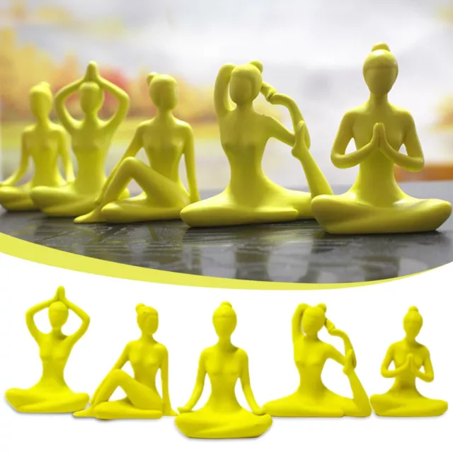 Yoga Man Meditation Set Ornaments Fashion Home Resin Decorative Ornaments