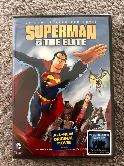 SUPERMAN VS THE ELITE DVD (DCU Animated Movie) 2012 - Brand New!