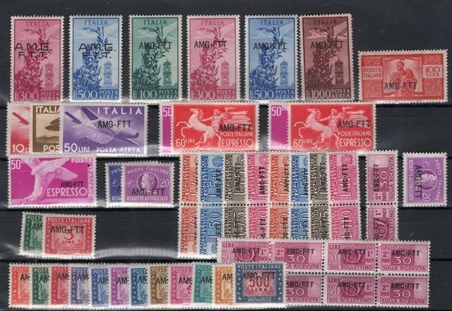 Italy Amg Vg Ftt Trieste Great Stock Enormous Catalogue Value All Perfect Mnh 3