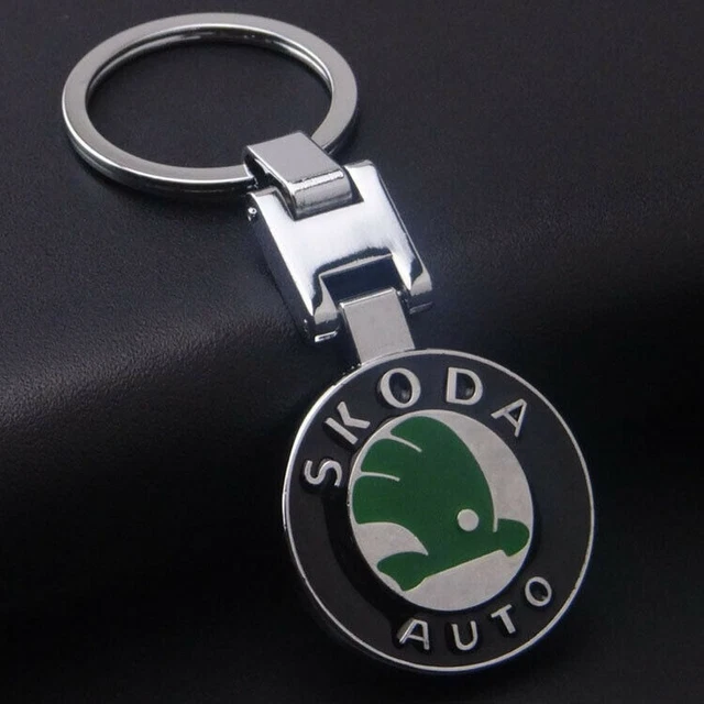 SKODA SCHLÜSSELANHÄNGER KEYCHAIN Auto Logo Metall Anhänger Geschenk