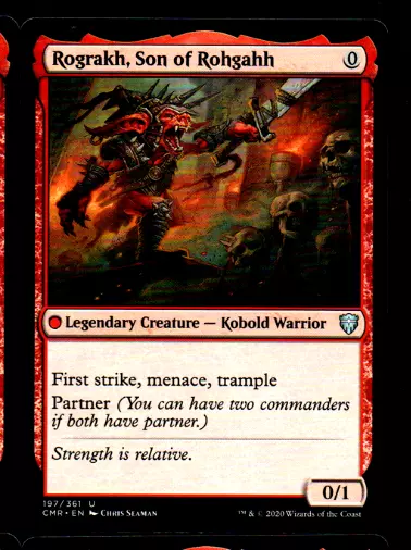 MRM ENGLISH Rograkh, Son of Rohgahh - fils de Rohgahh MTG Magic CMR