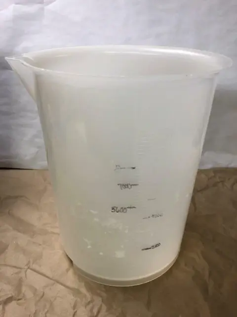 10L Polypropylene Graduated Griffin Beaker, plastic, autoclaveable