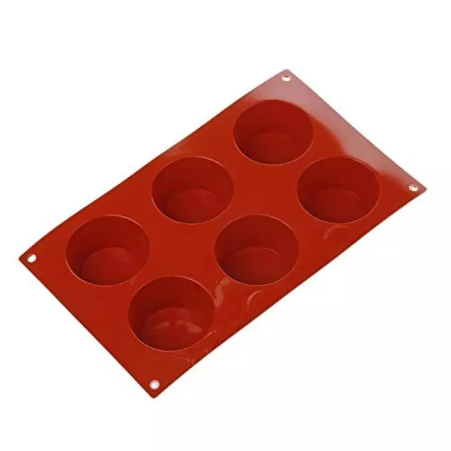 silikomart, Stampo in Silicone per 6 Muffin, Standard - NUOVO