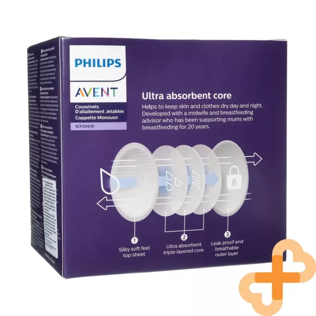 Philips AVENT Jetable Sein Coussinets 60 Pcs Ultra Confort Confiance Absorbante 3
