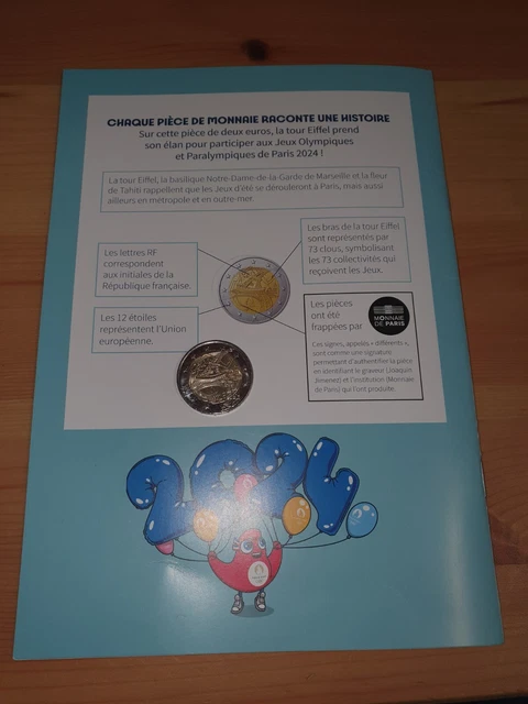 PLAQUE COMMEMORATIVE JO 2024 EUR 400,00 - FR