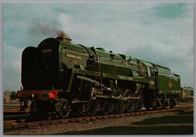 BRITISH RAILWAY 92220 Steam Locomotive Evening Star Railway Postcard ...