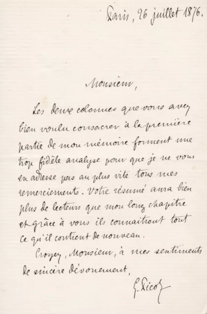 ✒ L.A.S Georges PICOT juriste historien philanthrope à Arthur MANGIN