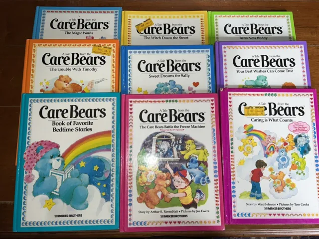 Lot Of 9 Vintage 80s A Tale from the Care Bears Picture Books Parker Brothers