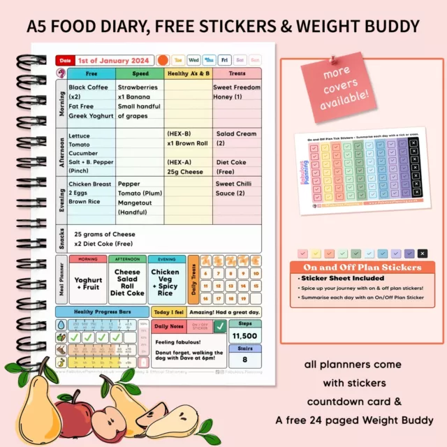 Lebensmitteltagebuch Abnehmen Weltkompatibel Buch Gewichtsverlust Diät Journal Planer 12Wk 2