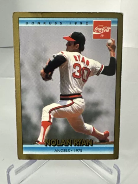 Nolan Ryan, 1992 Donruss Coca-Cola, #9, Tying Kofax (1975)